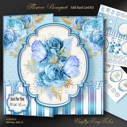 Flower Bouquet Fold Back Card Kit-2