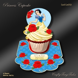Princess Cupcake Easel Card Kit-2