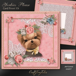 Yorkies Please Card Front Mini Kit-9