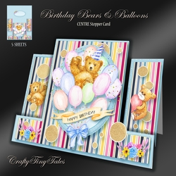 Centre Stepper Birthday Bears & Balloon kit-1
