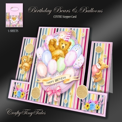 Centre Stepper Birthday Bears & Balloon kit-2