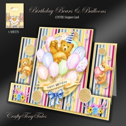 Centre Stepper Birthday Bears & Balloon kit-3