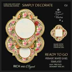 Rich and Elegant Premade Flora Easel Kits-2