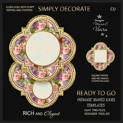 Rich and Elegant Premade Flora Easel Kits-3