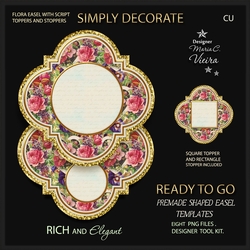 Rich and Elegant Premade Flora Easel Kits-4