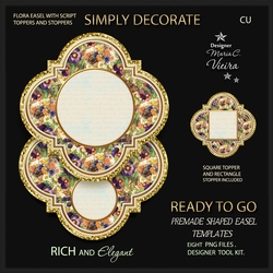 Rich and Elegant Premade Flora Easel Kits-5