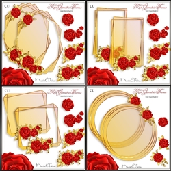 Rose Geometric Frame_CU_Eight Pack.