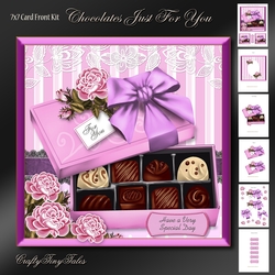 Chocolates Just For You Card Front Kit-2