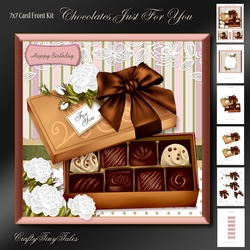 Chocolates Just For You Card Front Kit-3