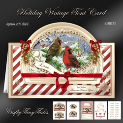 Holiday Vintage Tent Card Kit-4