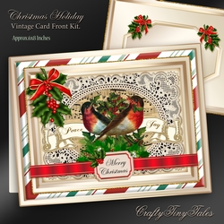 Christmas Holiday Vintage CardFront Kit-2