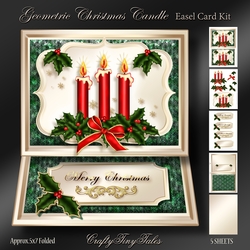 Geometric Christmas Candle Easel Mini Kit-1
