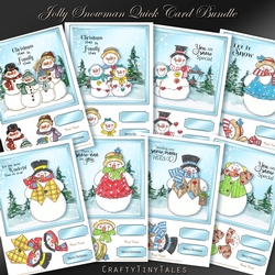 Jolly Snowman Quick Card Bundle