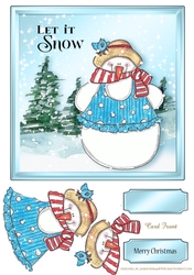 Jolly Snowman Quick Card Sheet-1