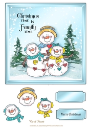 Jolly Snowman Quick Card Sheet-3