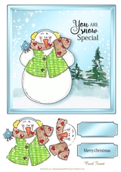 Jolly Snowman Quick Card Sheet-4