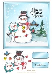 Jolly Snowman Quick Card Sheet-6