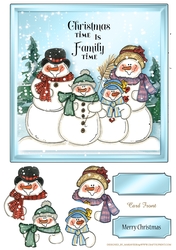 Jolly Snowman Quick Card Sheet-8