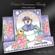 Xmas Snowman Family Stepper Card Kit-2