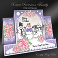 Xmas Snowman Family Stepper Card Kit-4