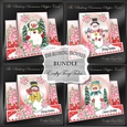 The Blushing Snowman Stepper Card BUNDLE