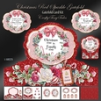 Christmas Red Sparkle Gatefold Card Kit-2