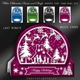 White_Silhouettes_Santa_and_Sleigh_Tent Bumper-1