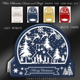 White_Silhouettes_Santa_and_Sleigh_Tent Bumper-2