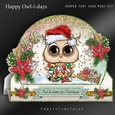 Happy Owl-i-days Shaped Tent Card Kit-2