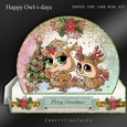 Happy Owl-i-days Shaped Tent Card Kit-6