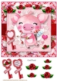 Valentine Animal Pig Card Front-1