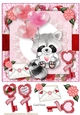 Valentine Animal Raccoon Card Front-3