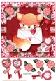 Valentine Animal Fox Card Front-4