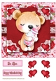 Valentine Animal Bear Card Front-6