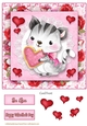 Valentine Animal Kitten Card Front-7