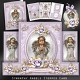 Sympathy Angels Stepper Card Foral