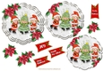 Christmas Time Pyramage Toppers- (6)