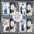 Art Deco Christmas Ladies Blue Series Bumper  
