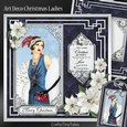 Art Deco Christmas Ladies Blue Series MiniKit-2