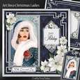 Art Deco Christmas Ladies Blue Series MiniKit-3