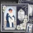 Art Deco Christmas Ladies Blue Series MiniKit-4