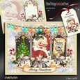 Vintage Santa Card Front Mini Kit-1