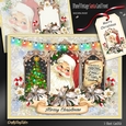 Vintage Santa Card Front Mini Kit-2