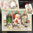 Vintage Santa Card Front Mini Kit-4