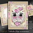Valentine Sheep Card Front MiniKit-1