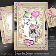 Valentine Sheep Card Front MiniKit-7