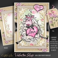 Valentine Sheep Card Front MiniKit-8