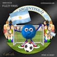 World Soccer Fuzzy Fans Argentina