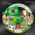 World Soccer Fuzzy Fans BRAZIL