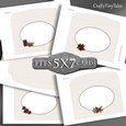 PineConesNeedles Burgundy Envelopes